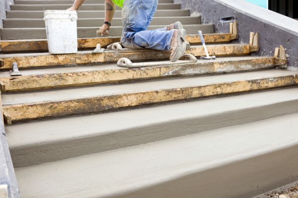 Concrete Steps Pouring in Spanish Fork