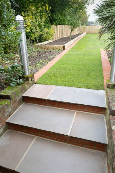 Backyard Steps Installation in Spanish Fork