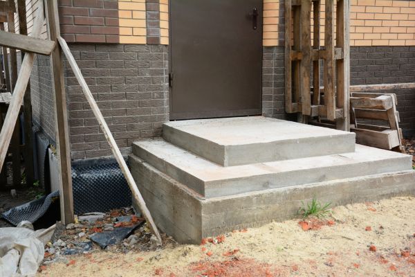 Cement Steps Construction in Spanish Fork