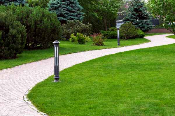 Backyard Sidewalk Installation in Spanish Fork