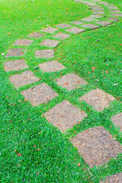 Backyard Pathway Construction in Spanish Fork